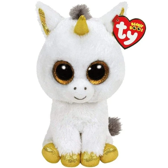 Ty Beanie Boos Peluş Beyaz Unicorn Pegasus 25 cm ürün görseli 1