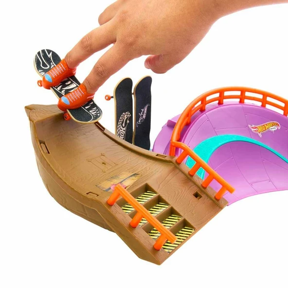 HMK01 Hot Wheels Skate Ahtapot Kaykay Parkı Oyun Seti ürün görseli 1