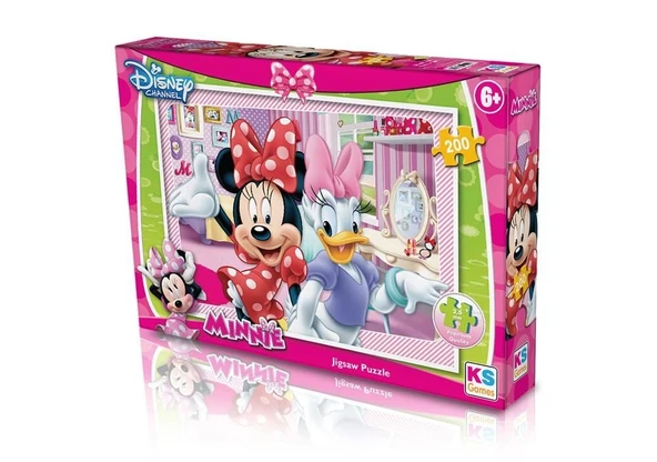Ks Games 200 Parça Minnie Çocuk Puzzle - Resim 2
