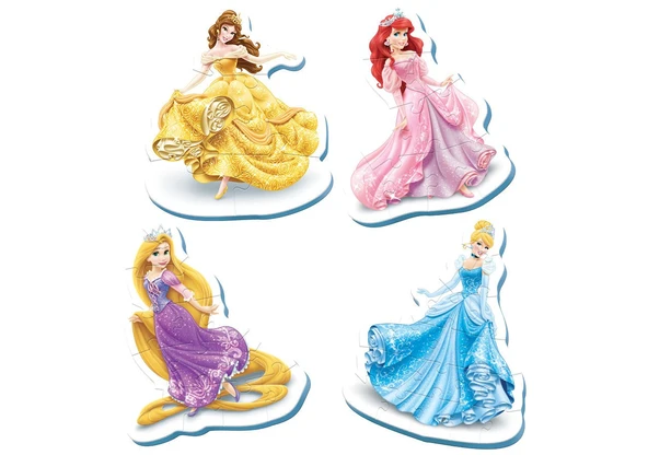 KS Baby Puzzle Disney Prensesler My First Puzzle 4 in 1 Çerçevesiz ürün görseli 1