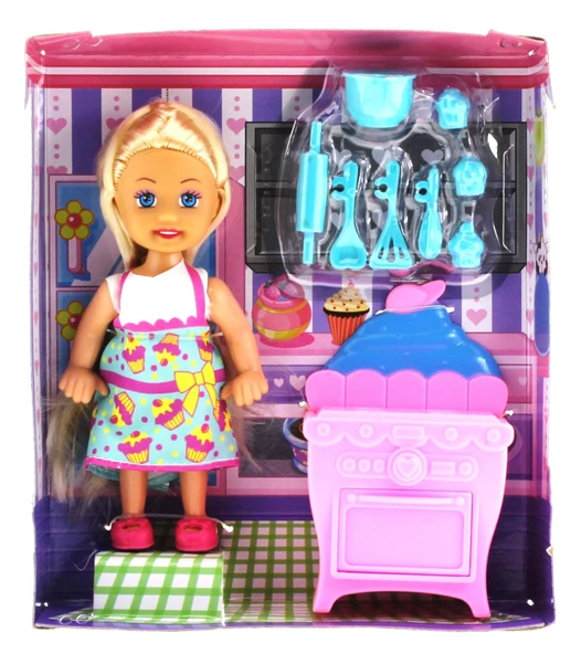 Cute Doll Mini Bebek Mutfak Oyun Seti - Resim 3