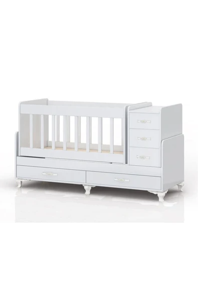 Kaktüs Avm Mdf Korkuluklu, Anne Yanı, Çekmeceli, Büyüyen, Karyola Olabilen, Sallanır Beşik 60 X 120 ürün görseli 1