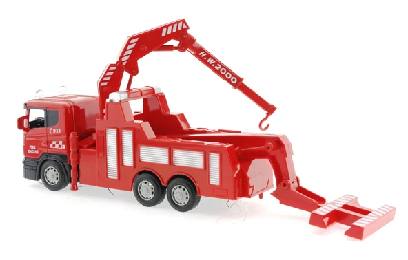 Die Cast Sürtmeli Vinçli Kurtarıcı İtfaiye Aracı - Resim 4