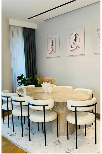 Kaktüs Avm 6'lı Teddy Sandalye Mutfak Sandalyesi Salon Sandalyesi Cafe Restaurant Sandalyesi ürün görseli 1