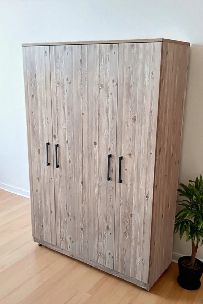 Kaktüs Avm 4 Kapılı Soho Gardırop Dolap T-900 120 X 174 X 45 ürün görseli 1