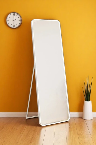 Kaktüs Avm Raven Oval Kesim Modern Metal Ayaklı Boy Aynası 170 x 60 ürün görseli 1