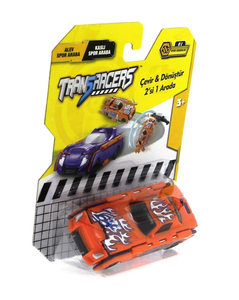 Transracers Dönüşen Araçlar Spor Arabalar Alev / Kaslı ürün görseli 1