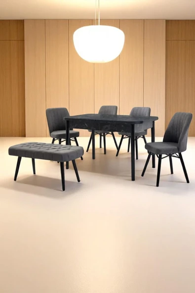 Kaktüs Avm Mutfak Masası Salon Masası Masa Sandalye Takımı Açılır Masa Bench Sandalye ürün görseli 1