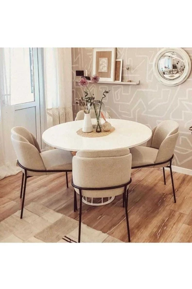 Kaktüs Avm Mutfak Sandalyesi 6'lı Set Salon Sandalyesi Papel Sandalye Çift Papel Sandalye Lüks Sandalye Morena ürün görseli 1