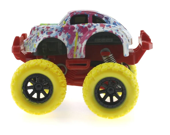 Die Cast Batik Desenli Sarı Teker Araba - Resim 4