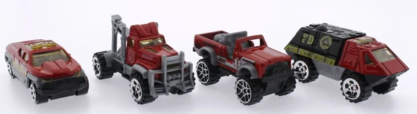 4'Lü Die Cast İtfaiye Seti ürün görseli 1