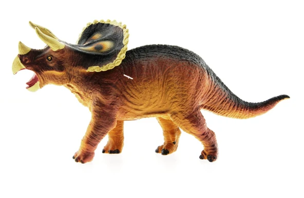 Yumuşak Plastik Dinozor Figür - Triceratops ürün görseli 1
