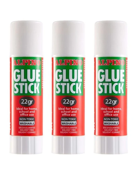 Alpino Stick Yapıştırıcı 22 gram 3 Adet ürün görseli 1