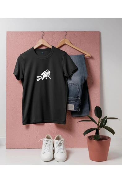 Oversize Birinci Sınıf Dalgıç / Diver Tasarım unisex T-shirt ürün görseli 1