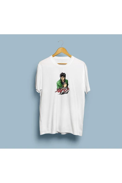 Oversize gyakkyou burai kaiji live action tasarımlı unisex T-shirt ürün görseli 1
