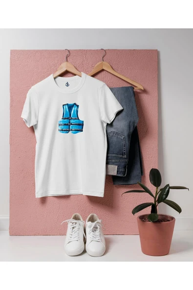 Oversize Can Yeleği Tasarım unisex T-shirt ürün görseli 1