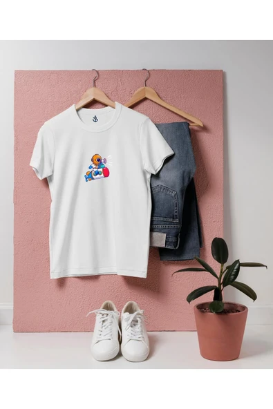 Oversize Denizaltı Kurtarmacı Dalgıç Tasarım unisex T-shirt ürün görseli 1