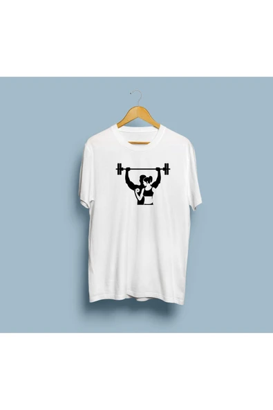 Oversize Çiftlere özel Tasarımlı unisex Gym / fitness T-shirt ürün görseli 1