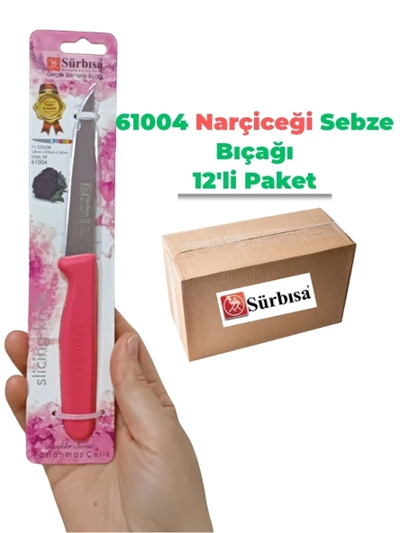 Sürbisa 61004 Sebze Bıçağı Narçiceği 1 Koli (12 adet) ürün görseli 1