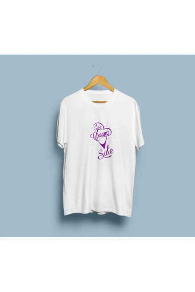 Oversize İce Cream / Dondurma tasarım unisex T-shirt ürün görseli 1