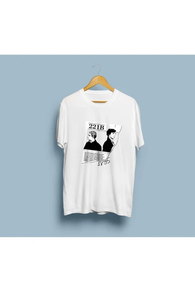 Oversize Sherlock Holmes Tasarım Unisex T-shirt ürün görseli 1