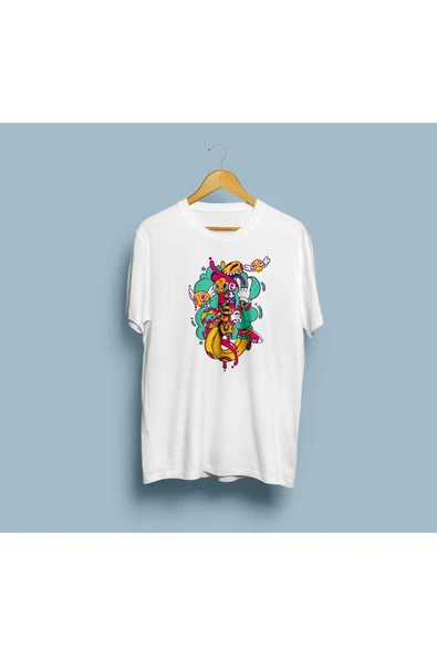 Oversize Vektör Art / Graffiti Unisex T-shirt ürün görseli 1