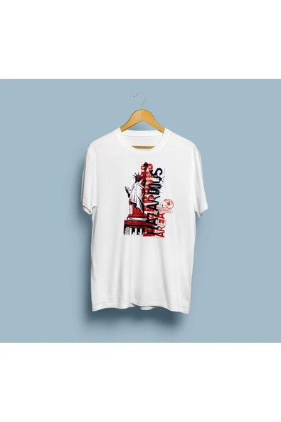 Oversize statue of lıberty unisex T-shirt ürün görseli 1