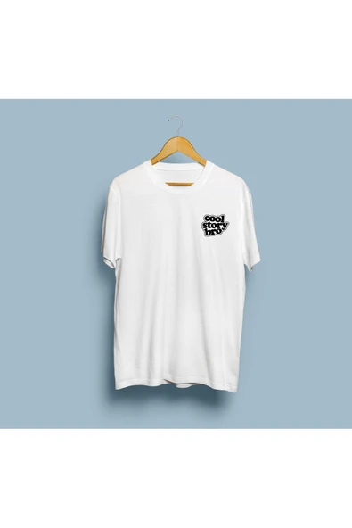 Oversize Havalı Hikaye Kardeşim Cep tasarım T-shirt ürün görseli 1