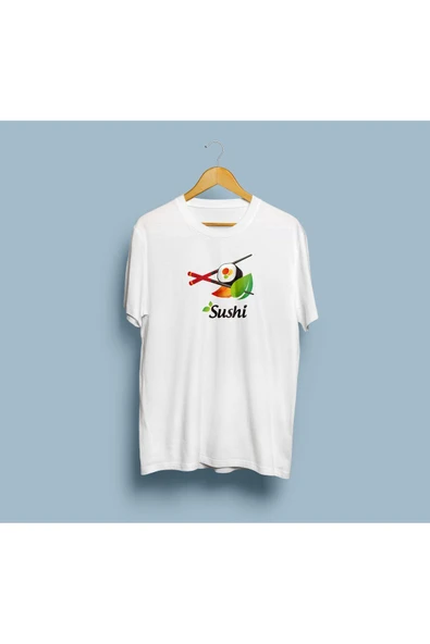 Oversize Sushi Tasarım Unisex T-shirt ürün görseli 1