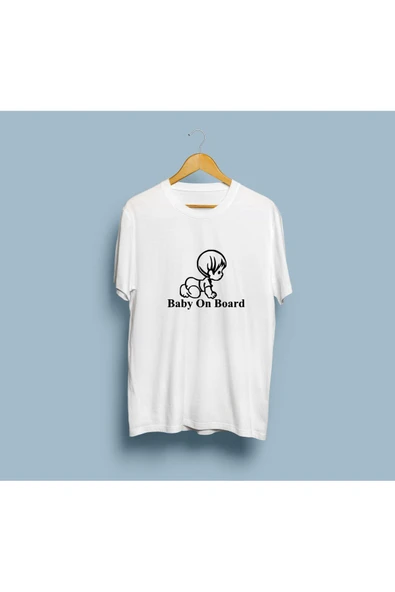 Oversize Baby on Board / Arabada Bebek var Tasarım unisex T-shirt ürün görseli 1