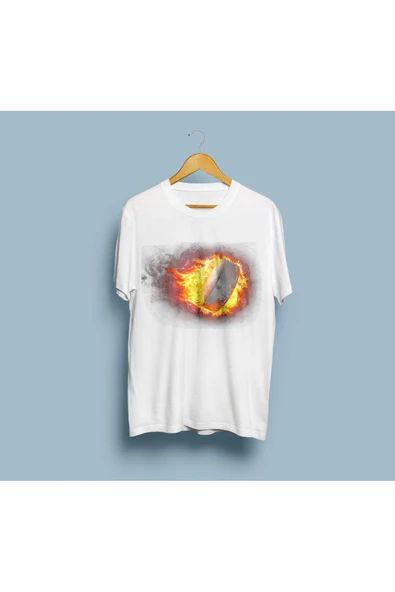 Oversize Burning Ball Tasarım Unisex T-shirt ürün görseli 1