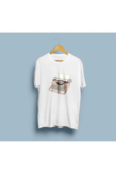 Oversize Daktilo Tasarım Unisex T-shirt ürün görseli 1