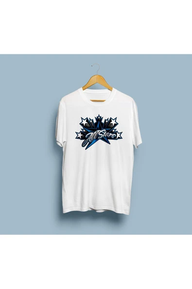 Oversize All Stars Tasarım Unisex T-shirt ürün görseli 1