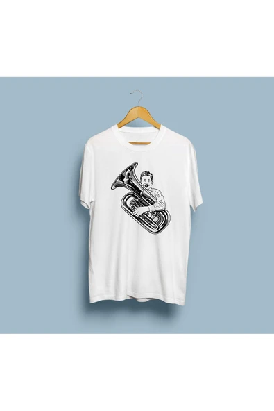 Oversize Trombone 2 Tasarım Unisex T-shirt ürün görseli 1