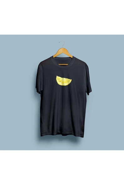 Oversize Limon Dilimi Tasarım Unisex T-shirt ürün görseli 1
