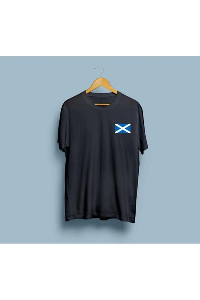 Oversize İskoçya / Scotland Cep tasarım unisex T-shirt ürün görseli 1