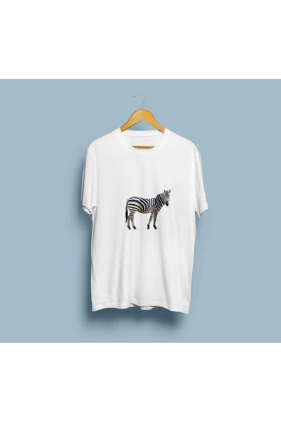 Oversize Zebra Tasarım unisex T-shirt ürün görseli 1