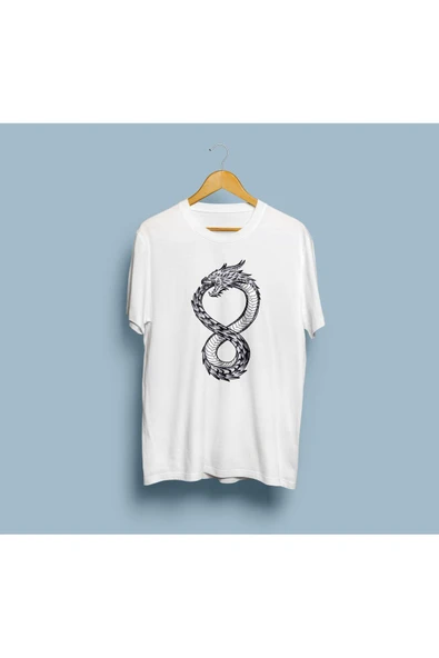 Oversize Altered Carbon Dragon Baskılı Unisex T-shirt ürün görseli 1