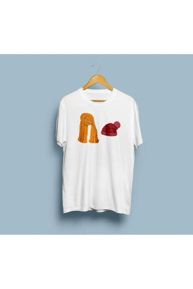 Oversize Atkı Şapka Tasarım Unisex T-shirt ürün görseli 1