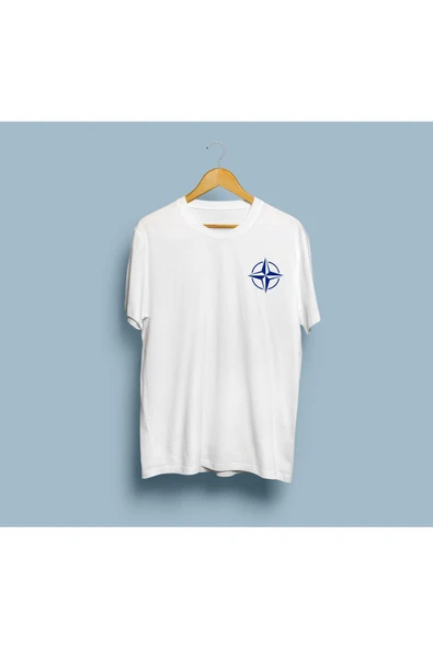 Oversize NATO Cep Logo Baskılı Unisex T-shirt ürün görseli 1