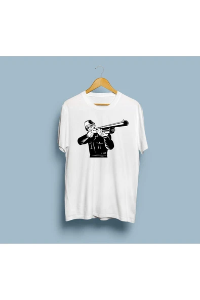 Oversize Avcı Tüfek Tasarım Unisex T-shirt ürün görseli 1
