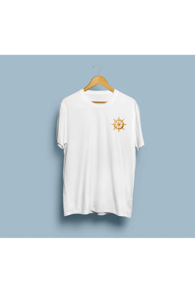 Oversize Dümen Cep Logo Baaskılı Unisex T-shirt ürün görseli 1