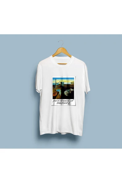 Oversize Belleğin Azmi Tablosu Salvador Dali Tasarım Unisex T-shirt ürün görseli 1