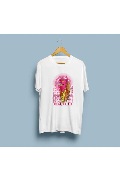 Oversize Hot Dog Tasarım Unisex T-shirt ürün görseli 1