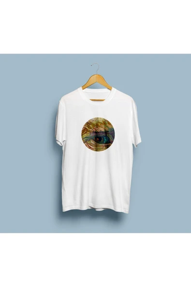 Oversize Van Gogh's Eye / Van Gogh Gözü Self Portrait Unisex T-shirt ürün görseli 1