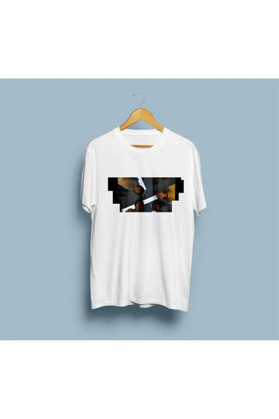 Oversize Stranger Things Karakterler Tasarım Unisex T-shirt ürün görseli 1