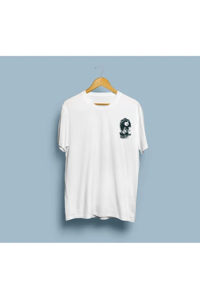 Oversize Kadın Portresi Baskılı Unisex T-shirt ürün görseli 1