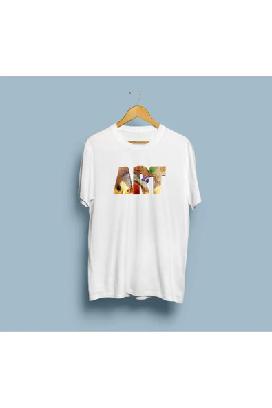 Oversize ART Yazı Tasarımı Unisex T-shirt ürün görseli 1