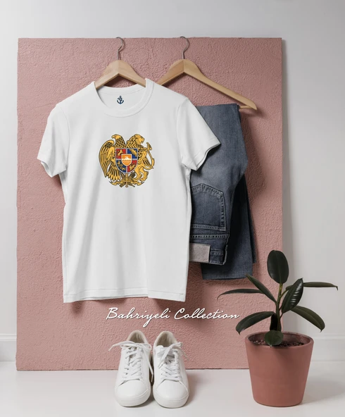 Oversize ermenistan logo Tasarımlı Unisex T-Shirt ürün görseli 1
