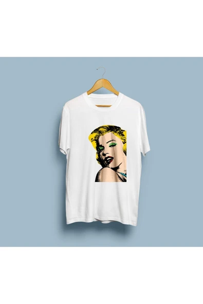 Oversize Marilyn Monroe Tablo Tasarım Unisex T-shirt ürün görseli 1